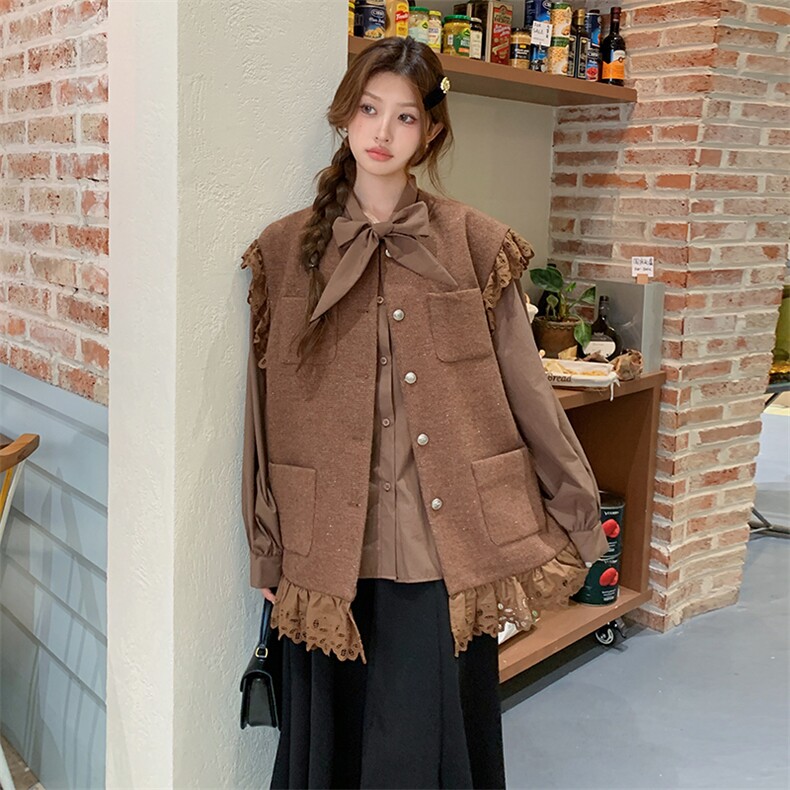 2025秋季新款韩系小香马甲2C057-9920-P150-K218,女装马甲,2C057