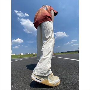 多巴胺降落伞裤子速干抽绳情侣裤子19休闲裤XZ211-1-K2335-P55图片