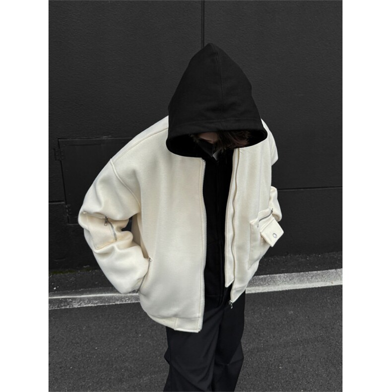 现货！短款背后刺绣毛呢飞行员棉衣夹克1005-XLWT06-P98加棉P108,男装夹克,星座1005