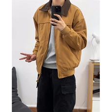 美式vintage复古底特律工装夹克男春秋季棒球服短款ootd正肩外套，男装夹克，星座601-1