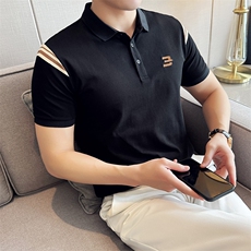 夏季短袖T恤刺绣时尚翻领Polo衫T0277-P48，男装T恤，电商D342