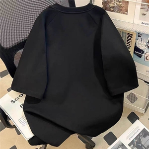300克得物重磅100纯棉宽松撞色短袖结构感拼接T恤男 RH5046-特P35图片