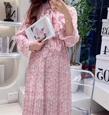 韩版碎花连衣裙，女装连衣裙，格瑞琪