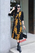 貂绒连衣裙，女装连衣裙，禾瓷