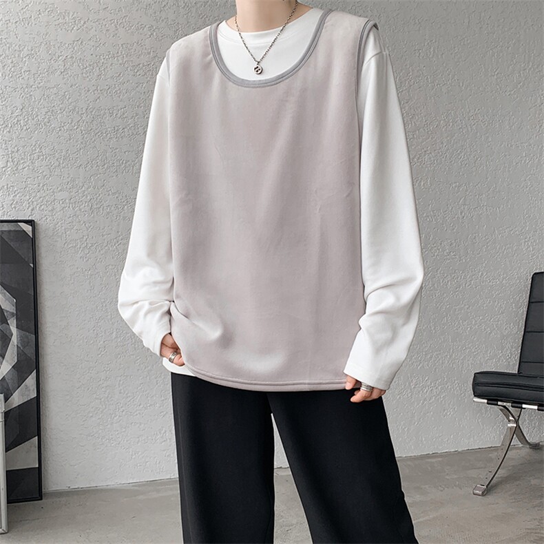 8XL-M德绒羊羔绒背心男加绒加厚保暖内搭坎肩马甲打底衫BR001P30,男装背心/马甲,电商B312