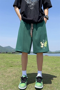 已注册菠萝格直播抖音薄荷曼波男五分中裤休闲短裤K039P30控48图片