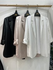 醋酸外套高端时尚，面料吸湿透气性、回弹性好。，其它，蓝衣可