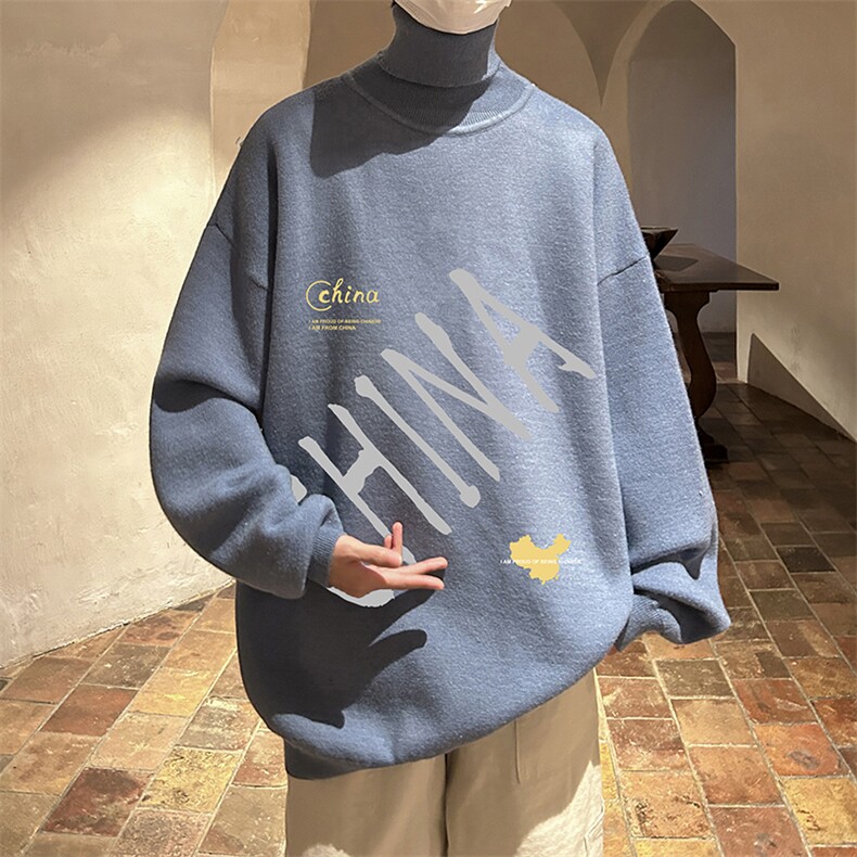 控68高领毛衣男士大码内搭毛线衣男GM45208-P45加绒款-P65,男装针织衫/毛衣,电商A040