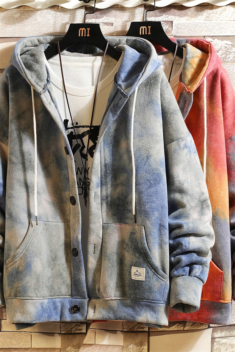 A104-P65原宿风连帽卫衣男士大码宽松开衫男外套男砖墙挂拍,男装卫衣,电商A040A