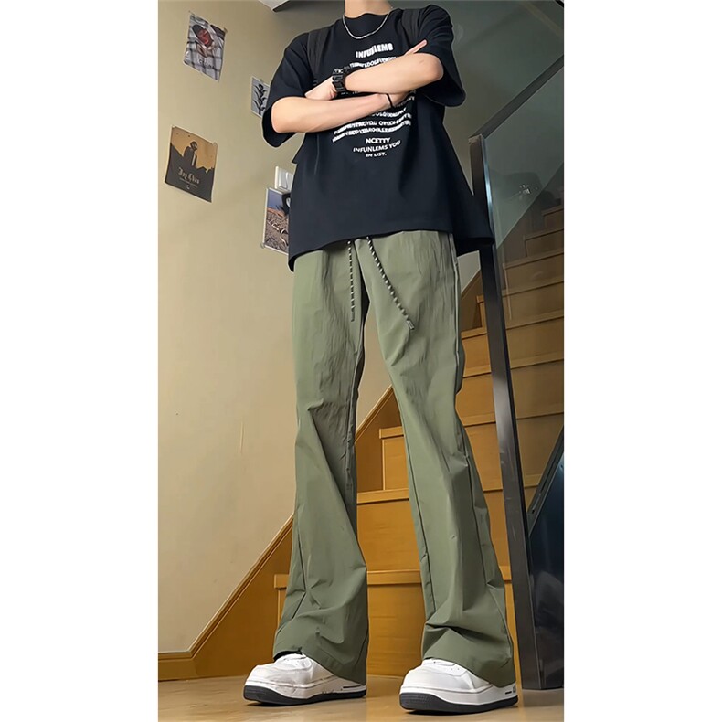 夏季户外防晒防水速干冰丝伞兵冲锋裤男微喇休闲裤KZ925-P38控68，男装防晒衣，星座301C-5