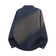 26春装高品质老钱风立领夹克外套男女美式潮牌拉链工装风宽松上衣，男装夹克，电商A486