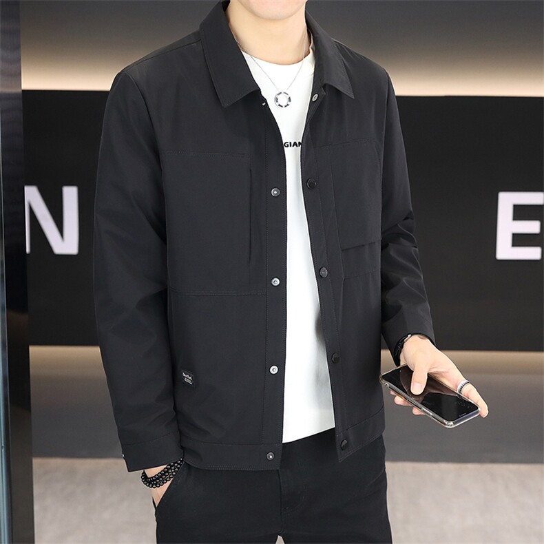 春季夹克男高品质翻领外套型男商务休闲百搭青年外套男N9817-P120,男装夹克,星座310B-3