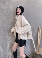 立领90绒羽绒服，女装羽绒服，添衣