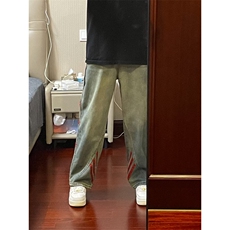 【有货】美式复古条纹牛仔裤男款春秋三条杠裤子G8512HH-特P55，男装牛仔裤，星座1007（原301D）