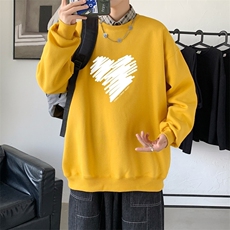 Y2610P38主推2023秋季ins潮男士潮趣印花卫衣时尚圆领宽松上衣，男装卫衣，星座510A-1