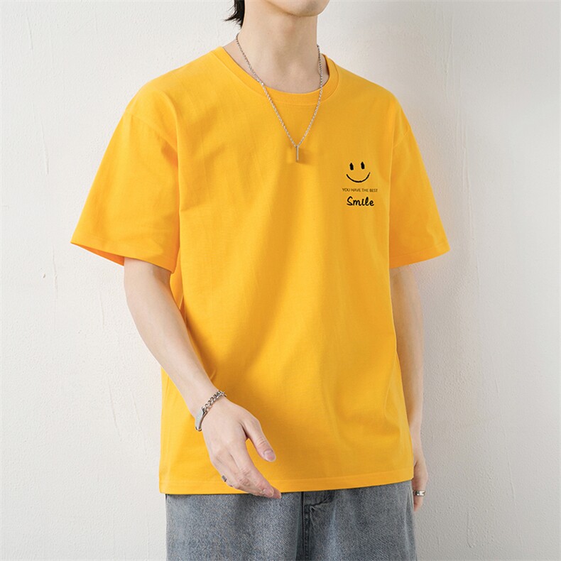 夏季新款男士纯棉印花宽松圆领休闲短袖T恤XZ310B-3T3066-P21,男装T恤,星座313B-2