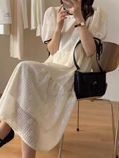 蕾丝花连衣裙，女装连衣裙，欧妮卡蒂蔓