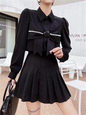 2022春季立体玫瑰花蝴蝶结小衫，其它，贻思茗