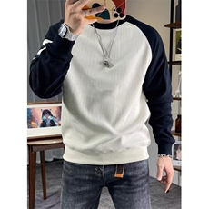 竖条拼接撞色卫衣秋冬季新款男士长袖圆领套头休闲卫衣W8259，男装卫衣，星座1116A（原606A-3）