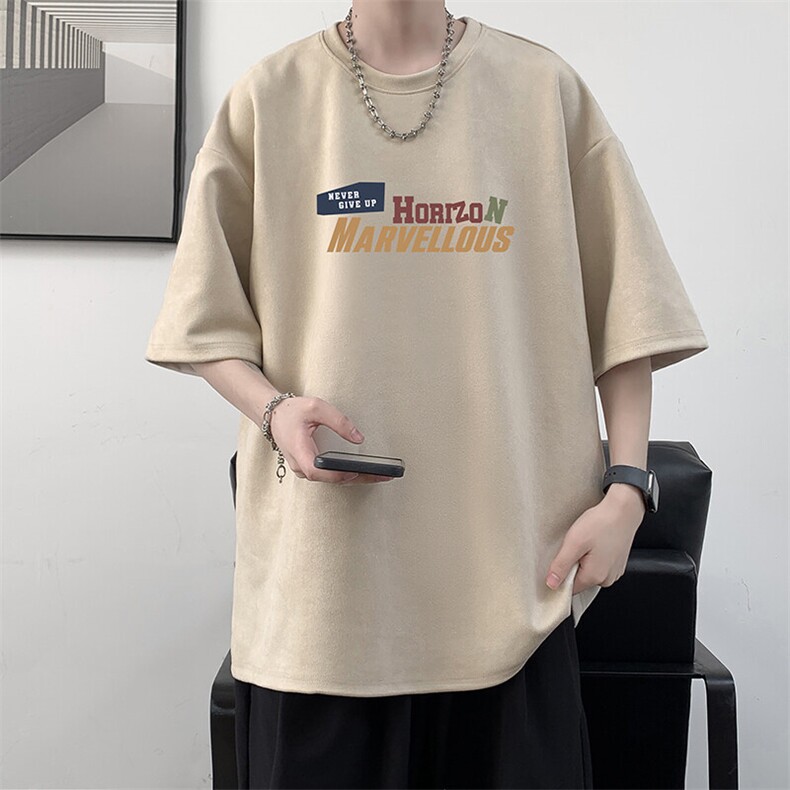 麂皮绒短袖t恤男大码半袖男JD82384-P25,男装T恤,电商A040