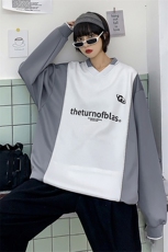 情侣薄款卫衣男秋港风大码宽松ins潮流百搭慵懒外套HY05TP35控48，男装卫衣，电商A102B