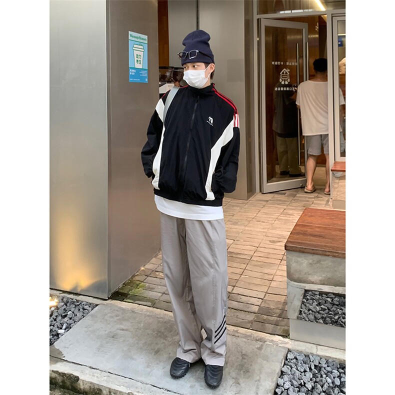 B221 美式ins街头hiphop休闲情侣宽松运动裤子 LK23117-P60 控78图片