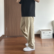 大量现货垂感条纹休闲裤男夏季设计感舒适百搭长裤潮DY5032-P55，男装休闲裤，电商A178