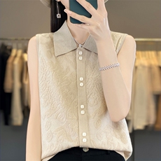 2025年夏季不连帽无袖休闲时尚百搭短袖，女装T恤，森墨