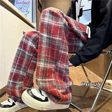 XZ616秋季新款重磅毛呢格子复古直筒休闲长裤TY1081特P30，男装休闲裤，星座512A（原616）