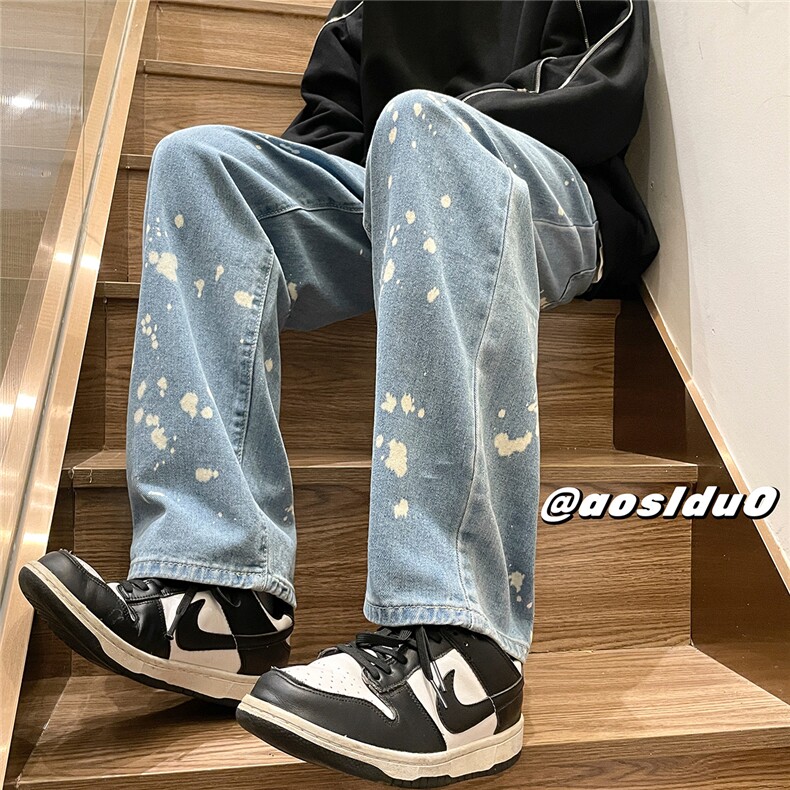 D232A-CN02-P50控68转化率超高喷墨直筒休闲牛仔裤,男装牛仔裤,电商D232A
