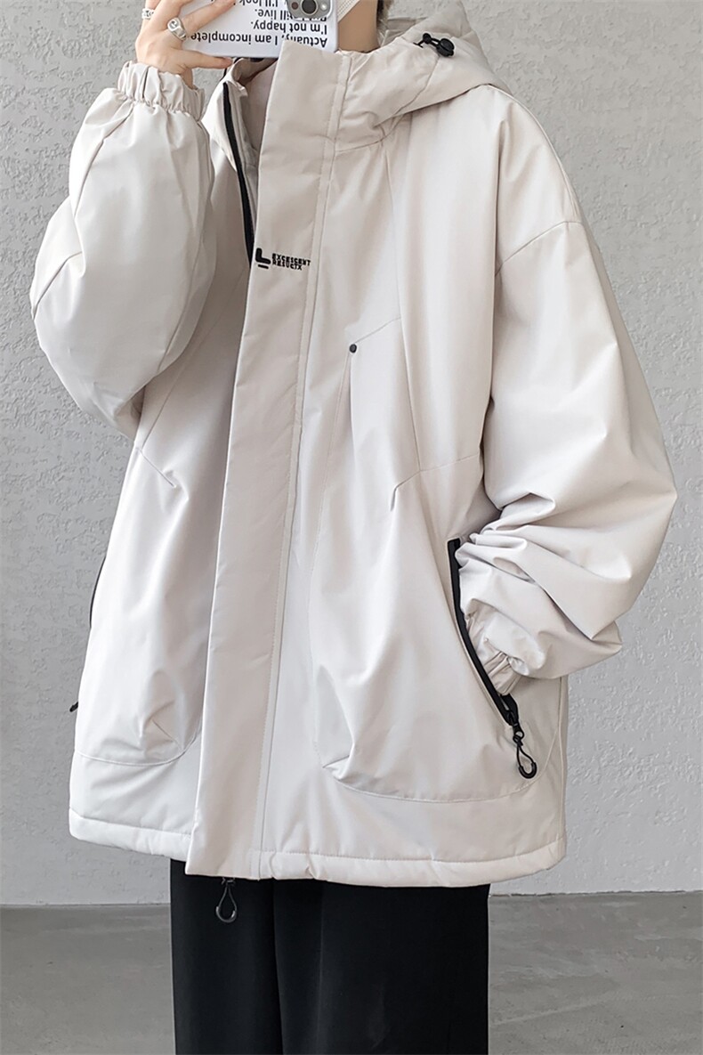 8XL-M冲锋衣外套男加棉加厚夹克秋冬户外登山服JK1313薄P90控110,男装夹克,电商D206-1