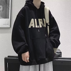 春秋潮牌ins宽松上衣高街oversize设计感圆领卫衣男W5044-P26，男装卫衣，星座512-2