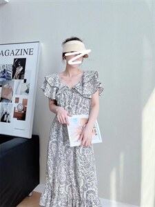 设计师款小飞袖连衣裙,女装连衣裙,MY.counter