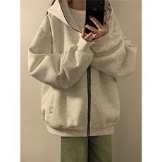 中性！2025年春季新品港风连帽卫衣美式短款上衣女109-P68，女装卫衣/绒衫，电商C213(原B265)