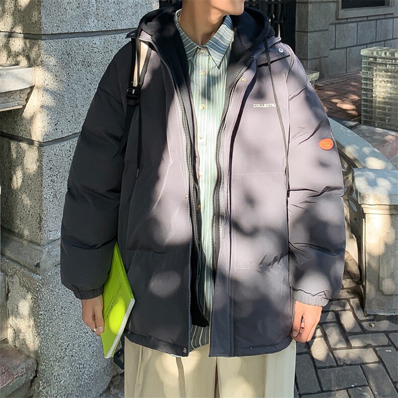 冬季假两件棉衣男加厚连帽外套棉服男士棉袄潮流A266-WT08-P65,男装棉衣,电商A266