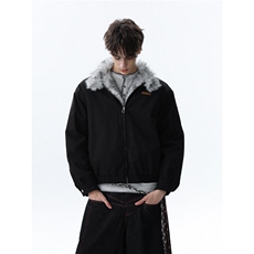 网图复古毛领座山雕立领夹克棉服工装棉衣外套A025-HY1219-P85，男装夹克，电商A025