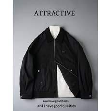 哈灵顿微阔巴恩风拼接翻领外套棉衣棉服夹克A329-JM3591-P145，男装夹克，电商A329