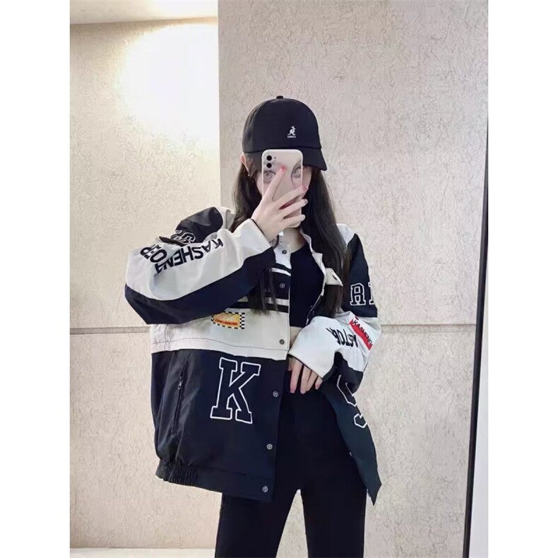DA2189-P75秋季新款潮牌赛车服刺绣港风机车夹克外套-网图现货,男装夹克,星座603-2