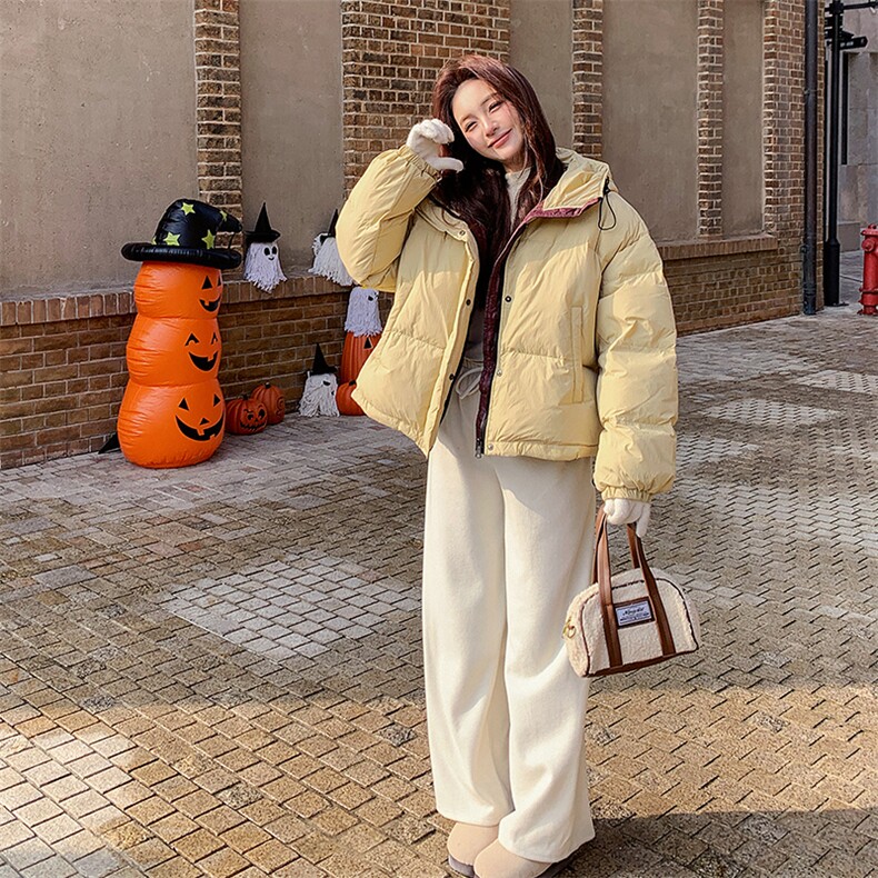 现-货【新款首-发】90%白鸭绒韩版宽松加厚外套1860款-P265-K365,女装羽绒服,浙宝285（原212）