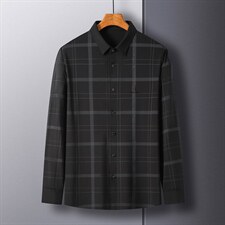 CE882钱塘2020-2中年男士条纹商务休闲百搭简约长袖T恤P57，男装衬衫，钱塘207-2