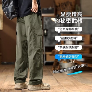 1506-1/KA471/P39冬新款美式街头潮流百搭直筒阔腿休闲裤男女同款图片