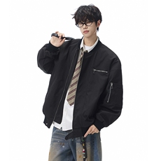 秋季夹克男宽松飞行服外套棒球服D329-QM203-P90-控138，男装夹克，电商D329