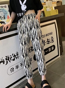 现货：防晒裤，松紧腰收口图片