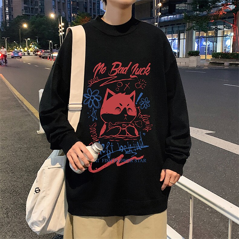 M18226-P45 加绒款-P65半高领毛衣男士大码针织衫男毛线衣男图片