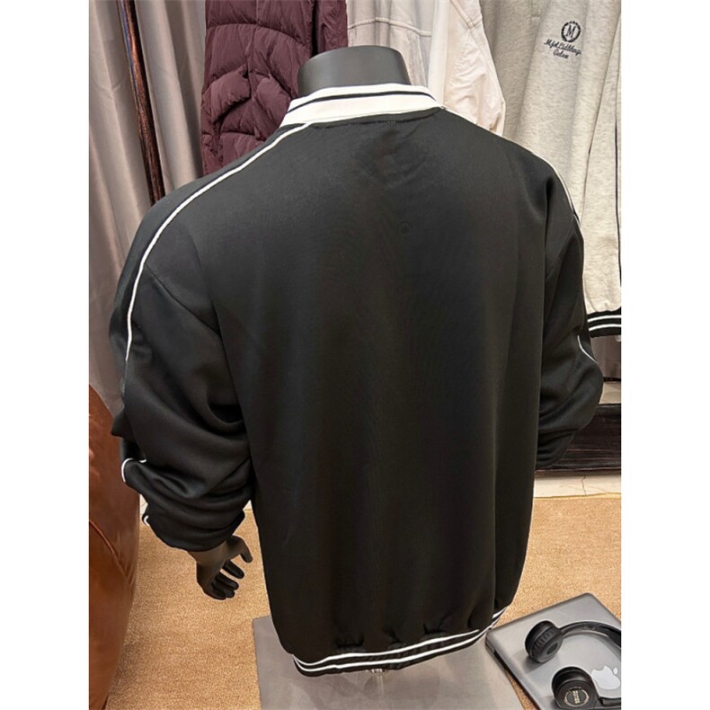 美式复古翻领卫衣新款宽松长袖POLO衫潮513WY3464P45,男装Polo衫,星座513