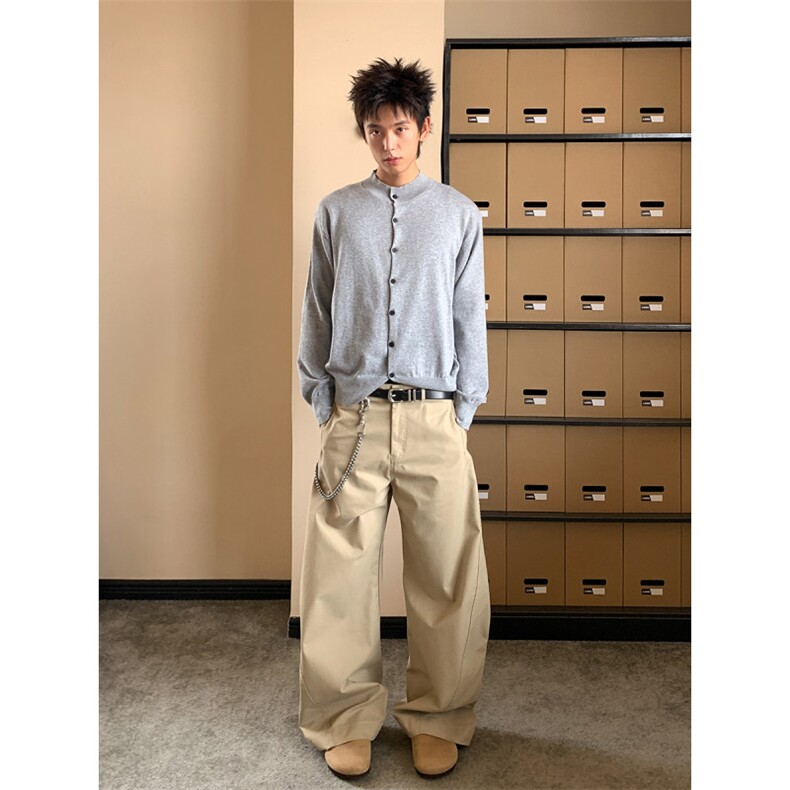 简约高级感韩系氛围感针织开衫男女同款M856-P75,男装针织衫/毛衣,星座918-1