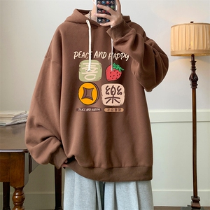 连帽卫衣男大码运动服帽衫外套WY2322-P35 加绒款-P40图片