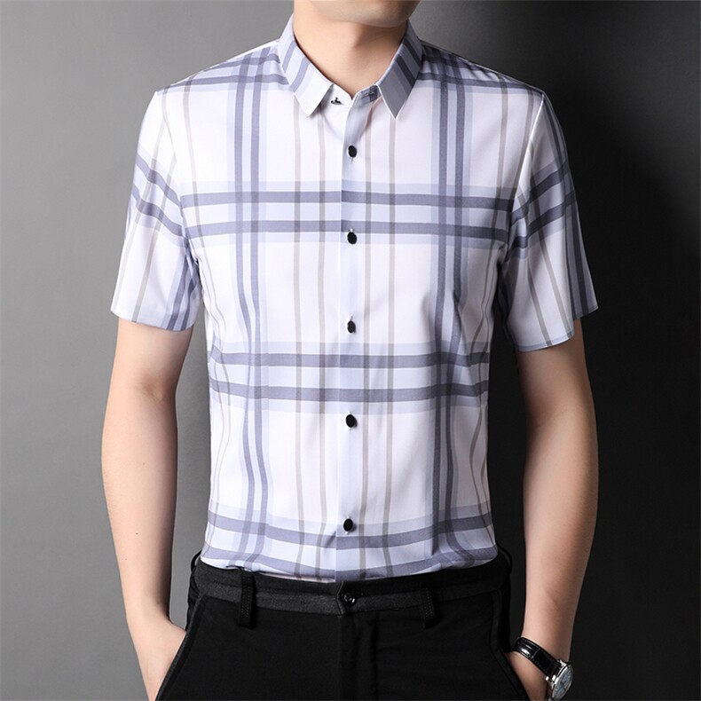 XL-T8010男式2023年夏季新款衬衣T恤青年透气潮流衬衫P66，男装衬衫，电商B360