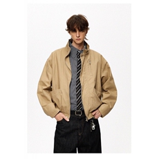 GENIOLAMODE美式巴恩风boxy短款工装棉服外套男冬季加绒加厚棉衣，男装夹克，星座617A-2