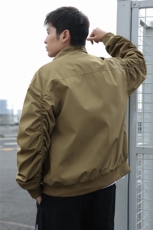 飞行员教练褶皱防水夹克J003模特天台聚酯纤维(S-3XL)TP55，男装夹克，电商A088